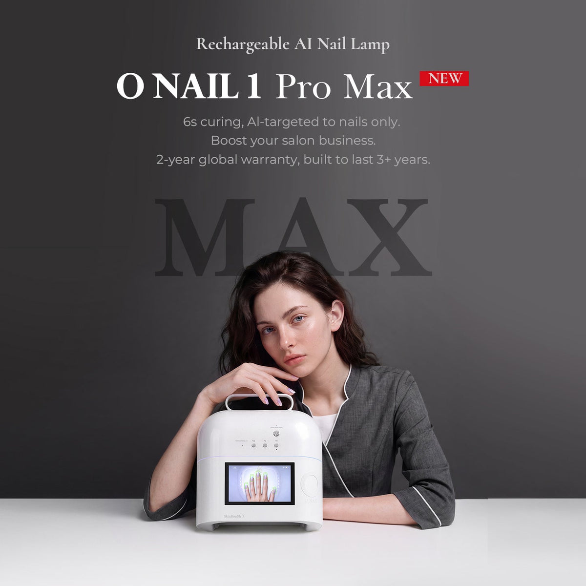 ONAIL 1 PRO MAX | 6 Seconds | Rechargeable AI Nail Lamp
