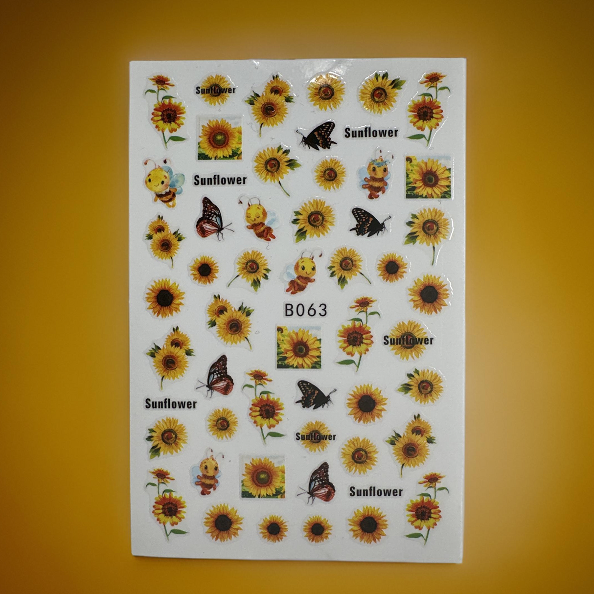 Nail Sticker - B063 Sunflowers
