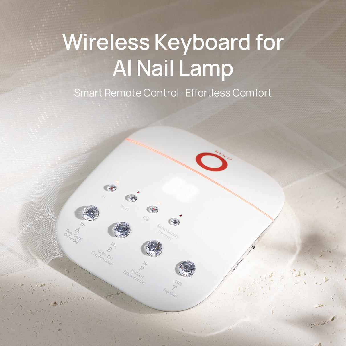 O Nail lamp remote control detail