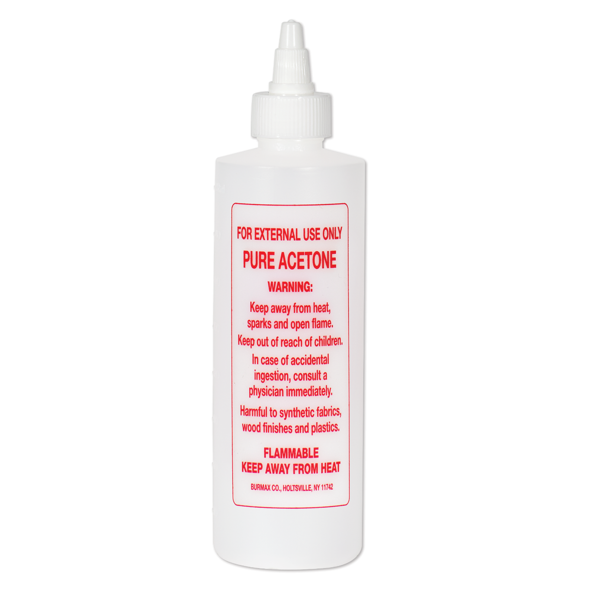 Empty Acetone Imprinted Bottle - 8oz