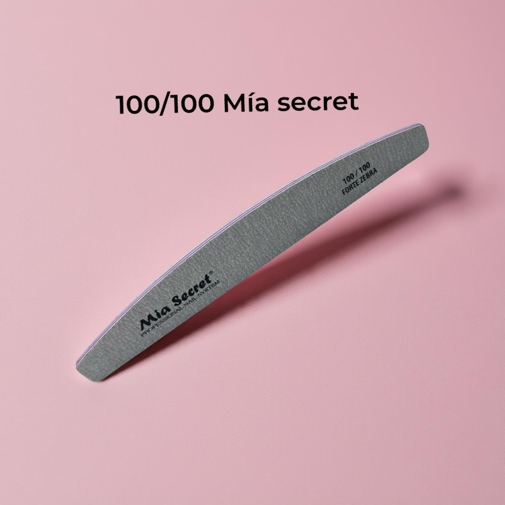 Half Moon Forte Zebra Nail File 100/100 - SINGLE FILE