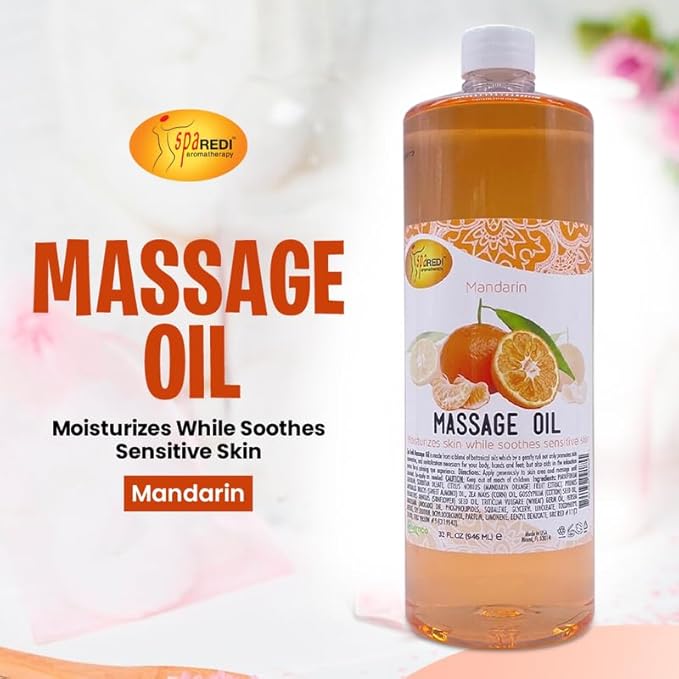 Massage Oil 32oz - Mandarin | Mani Pedi Body
