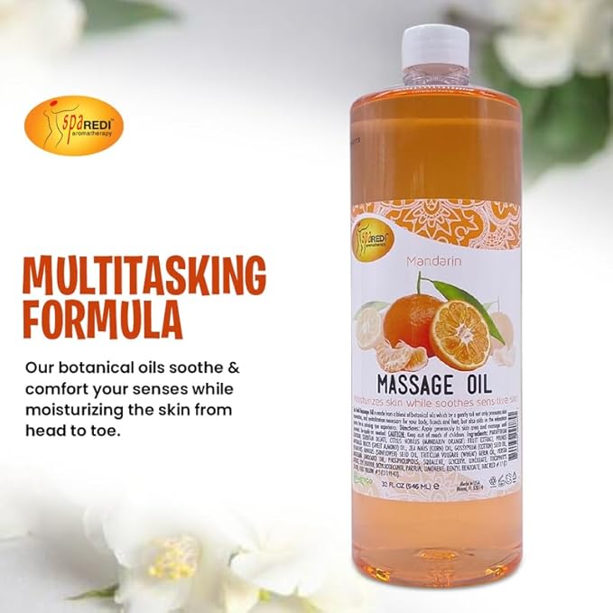 Massage Oil 32oz - Mandarin | Mani Pedi Body