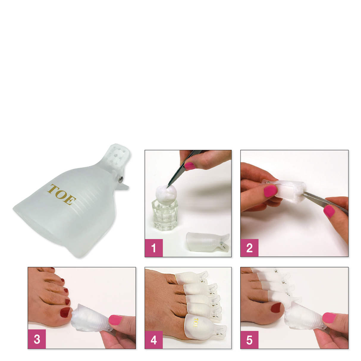 Soak Off Clips for Toes - 10pc/pack