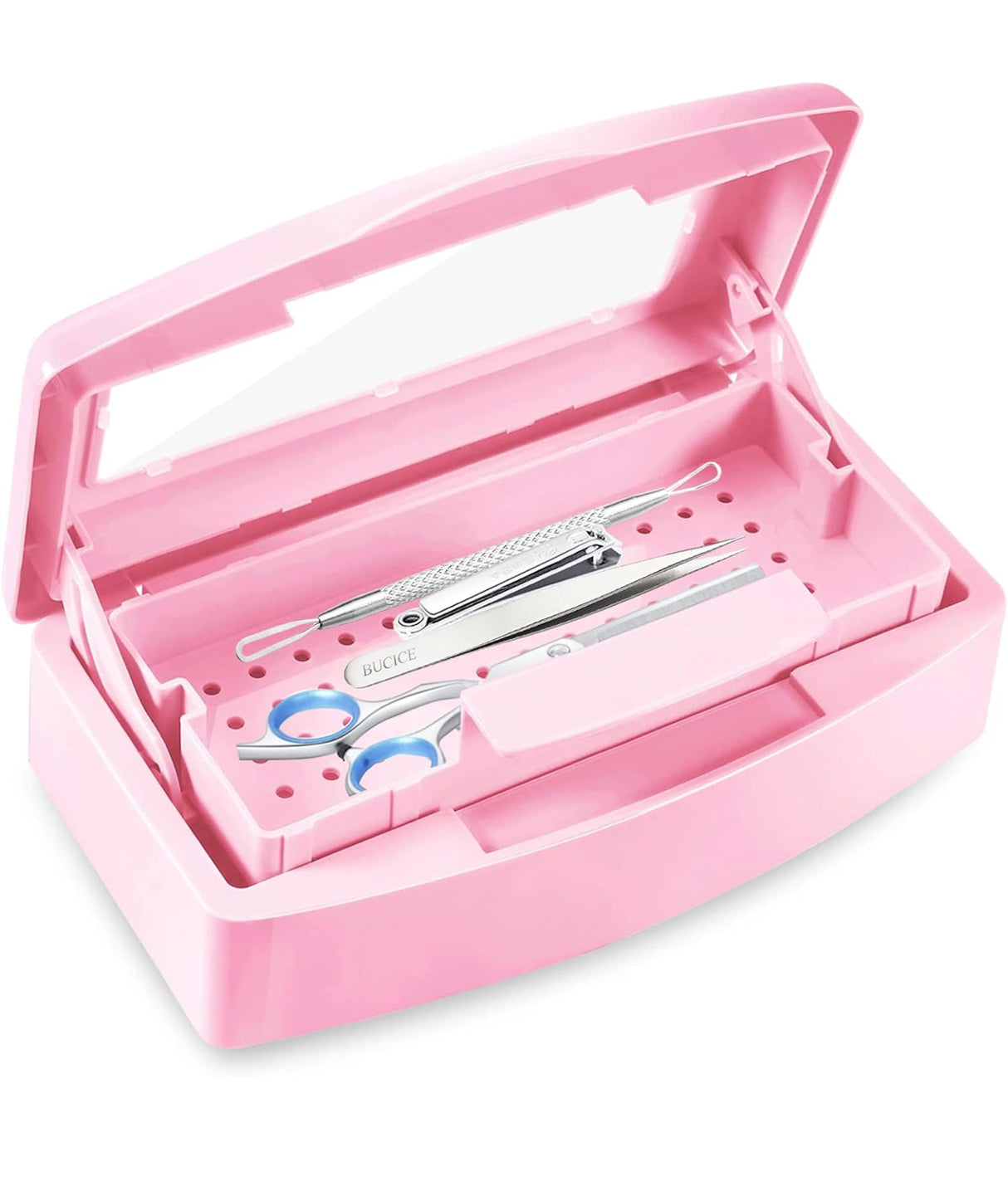 Plastic Sterilizing Tray -Box Pink
