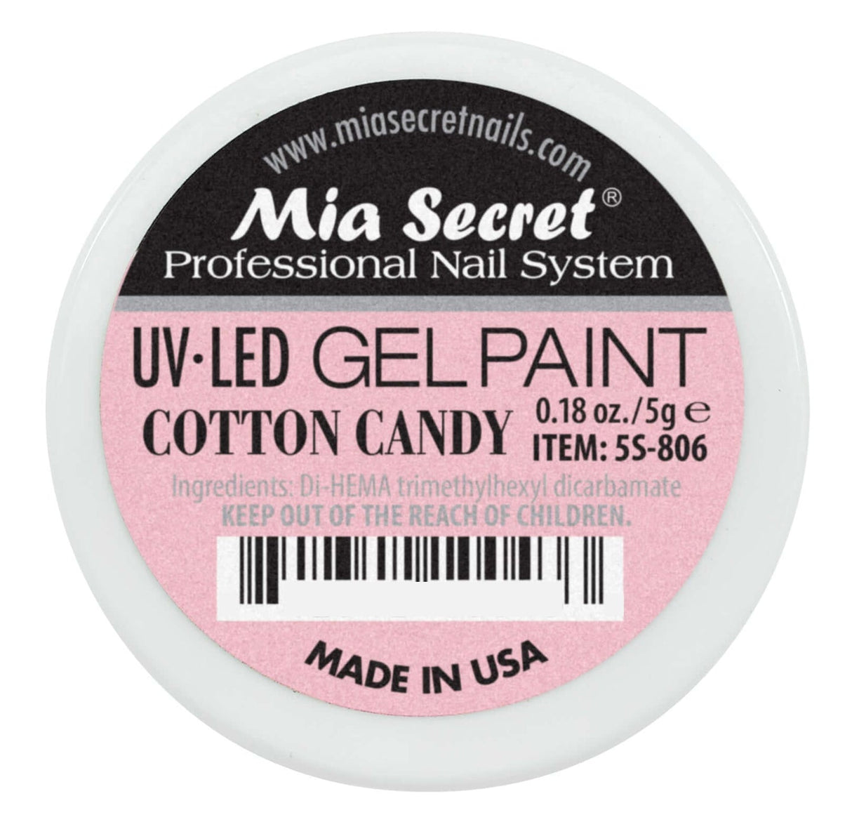 UV LED Cotton Candy Gel Paint 0.18oz