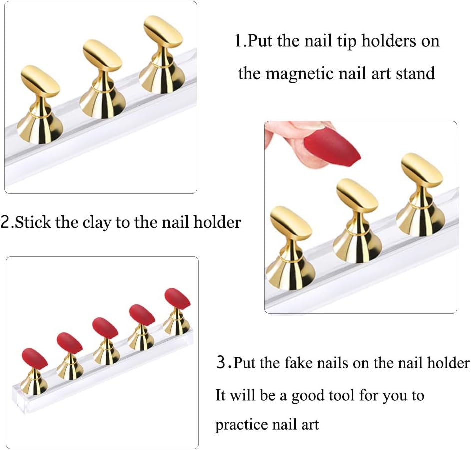 Tip Magnetic Holder - Gold - 1 Box