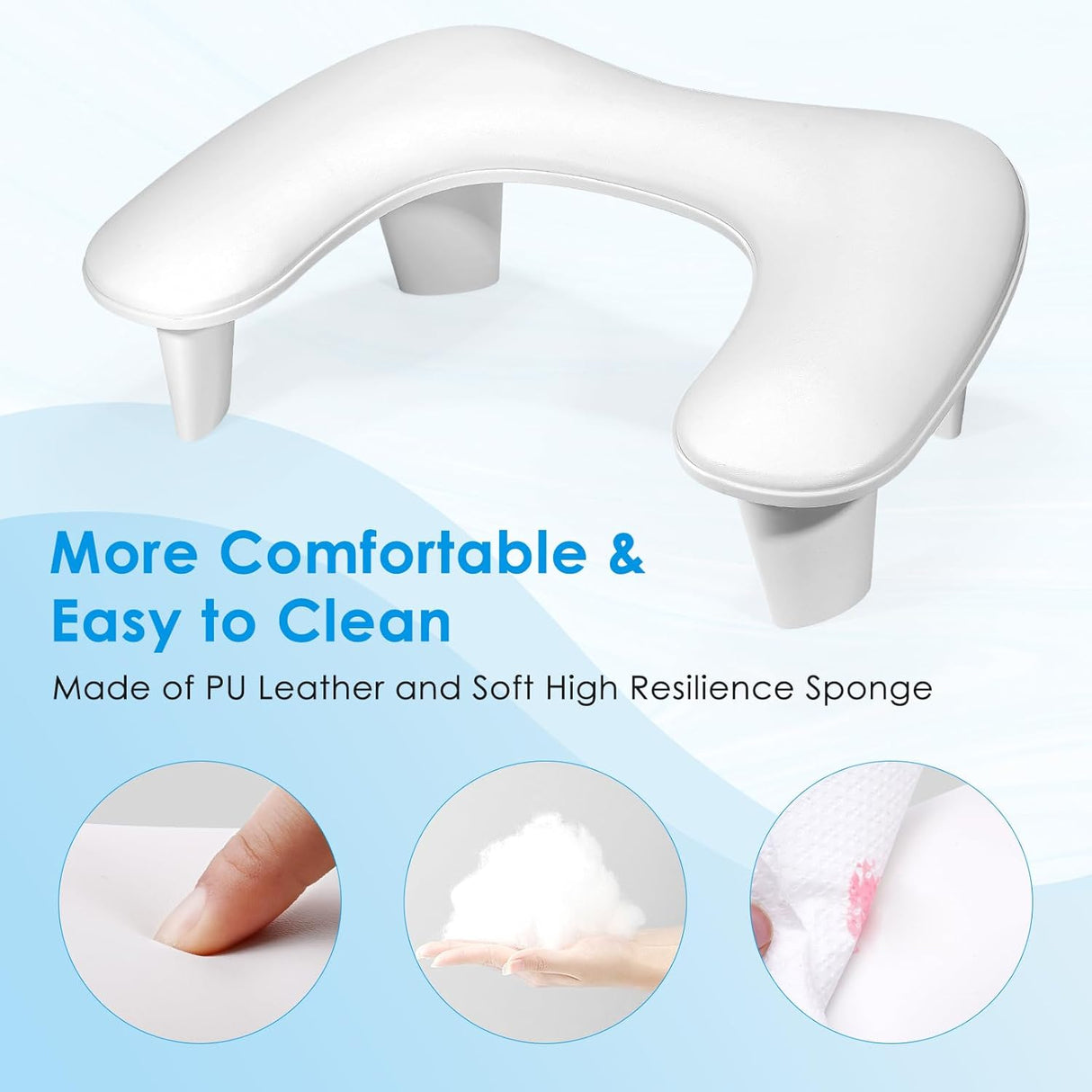 U-Shape Arm Rest - White