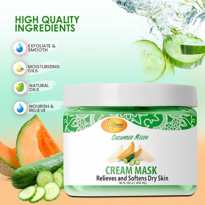 Pedi Cream Mask 16oz - Cucumber Melon