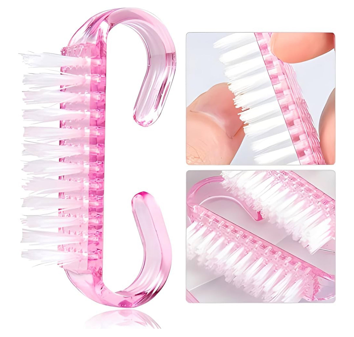 *20pc Pack - Handle Grip Nail Brush - Mini