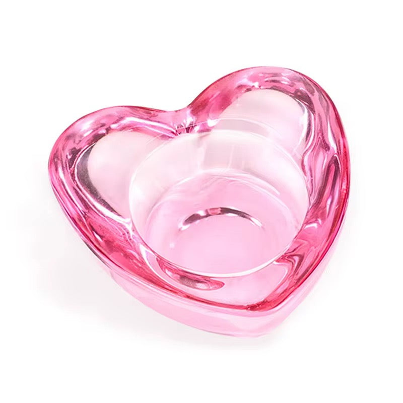 Heart Glass Dappen Dish