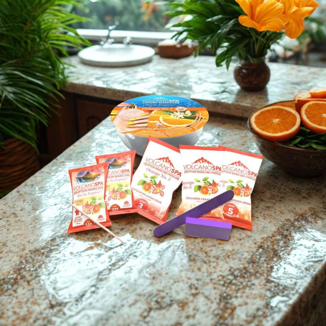 VolcanoSpa® Luxury Manicure In A Bowl | 8 Steps | Orange No. 5