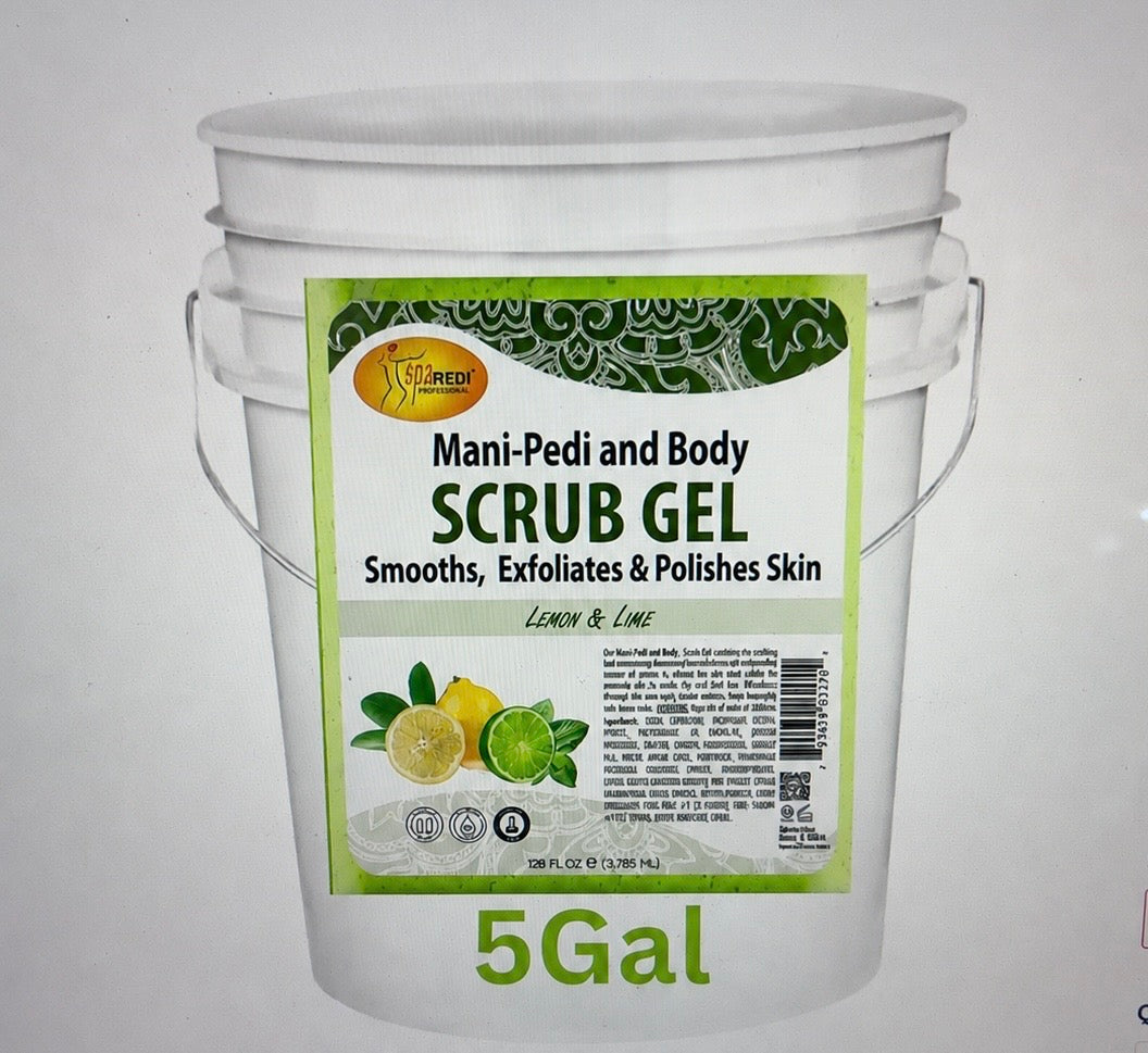 Lemon Lime Pedi Scrub Gel -5 Gal Pail