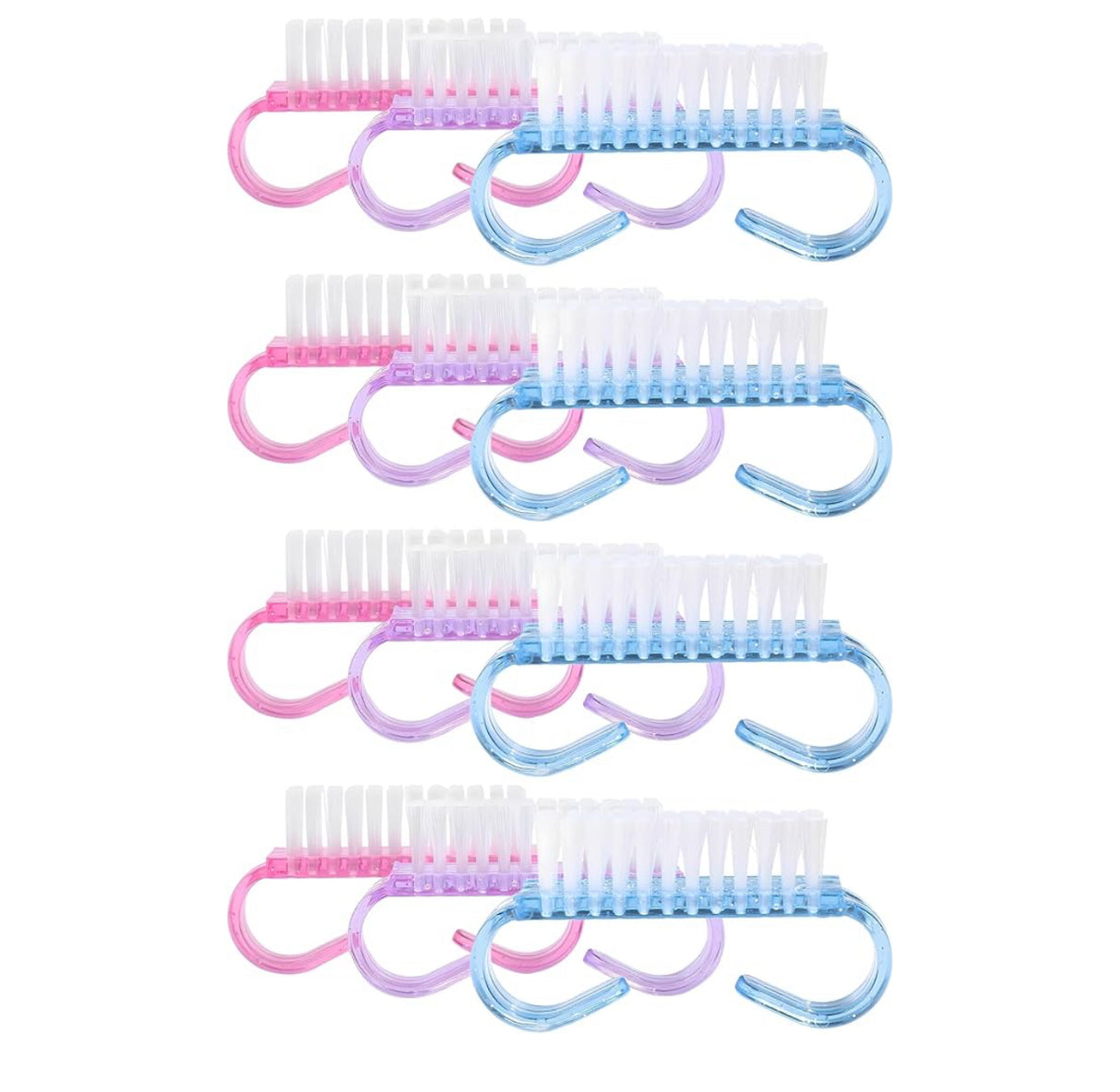 *20pc Pack - Handle Grip Nail Brush - Mini