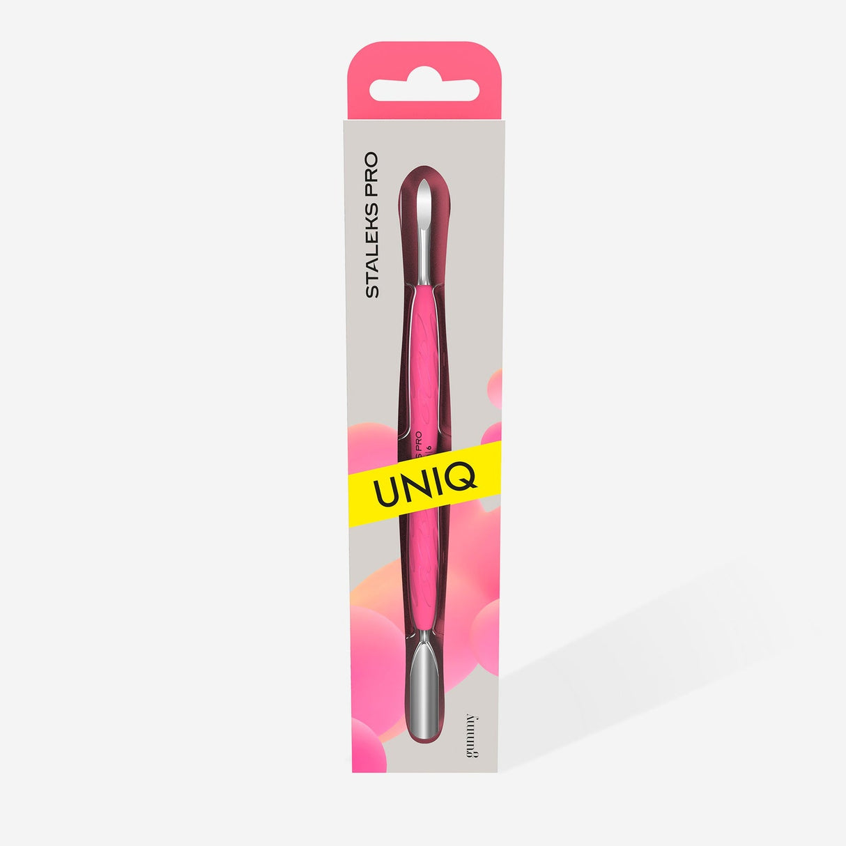 Gummy Rounded wide pusher and nail cleaner UNIQ 10 TYPE 6