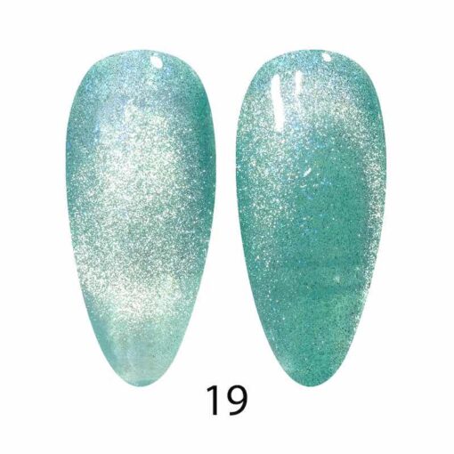 Unicorn #19 - Aqua Freckles - 9D Cat Eyes 0.6 fl oz