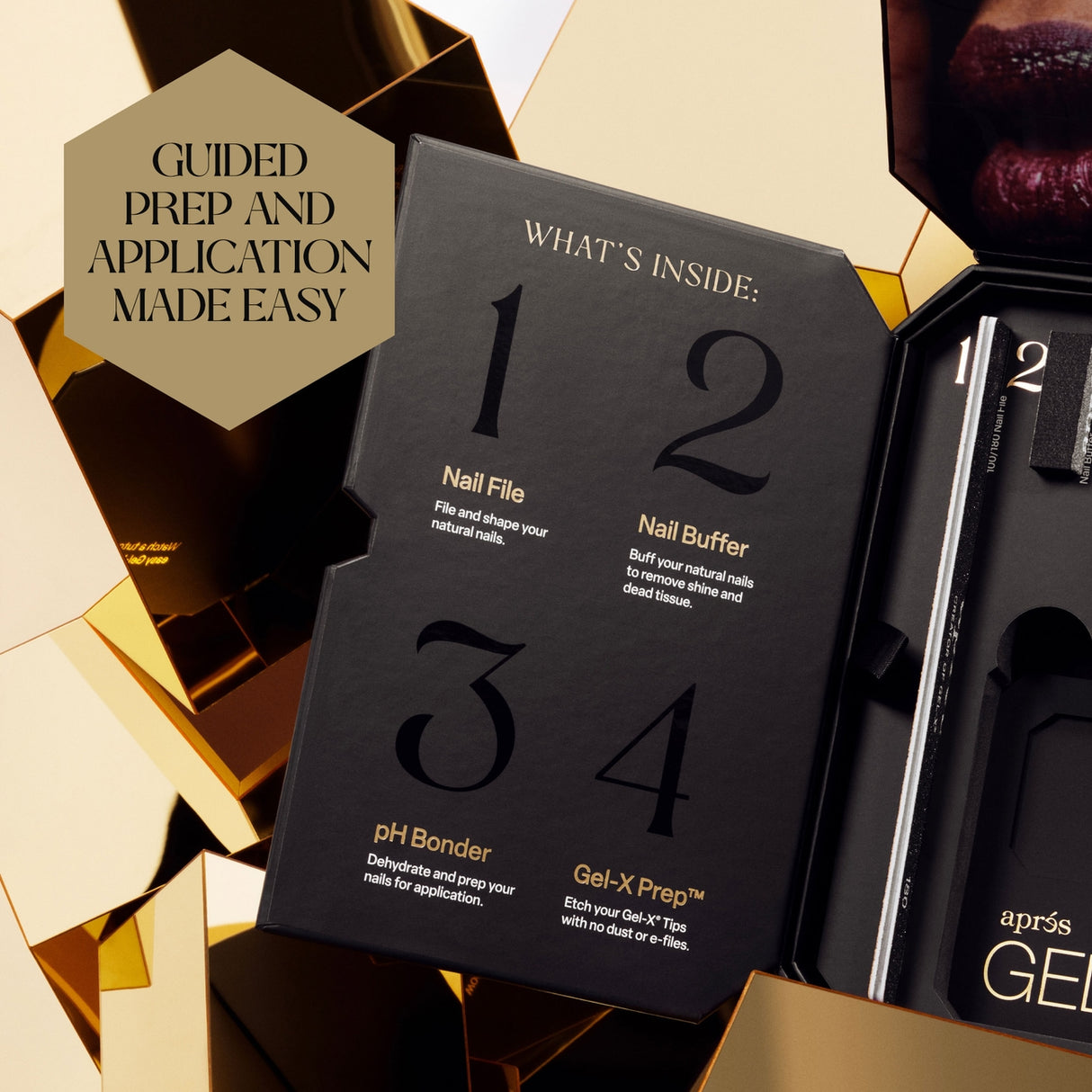 Aprés Gel-X® Signature Kit - Includes Box Natural Almond Medium (280pc)