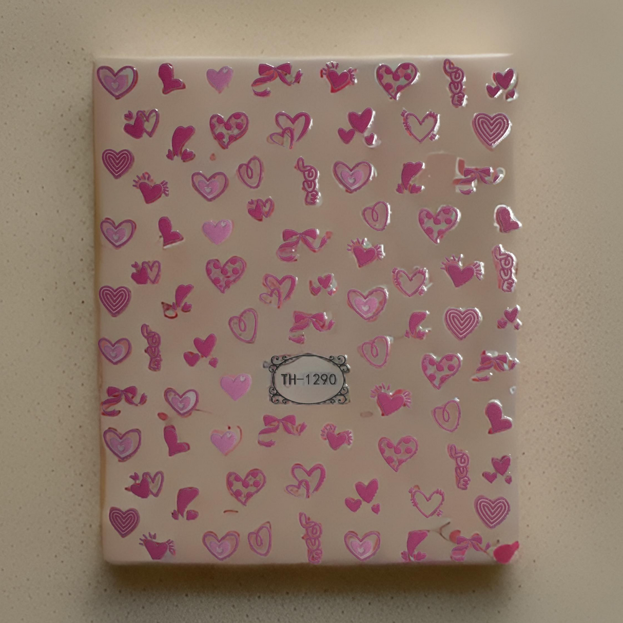 Pink Mix Hearts, Love Letters and Bows - TH-1290