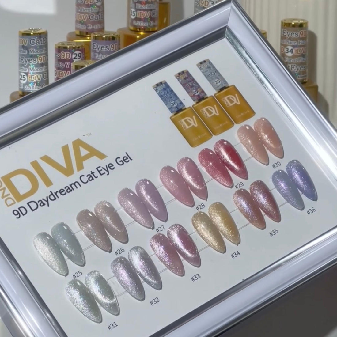 *Bundle DIVA Framed Color Chart — 9D Cat Eye Collection