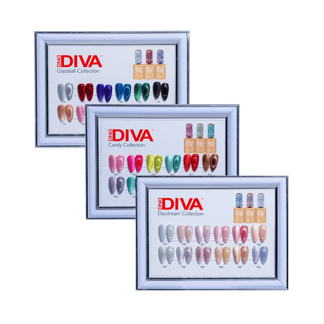 *Bundle DIVA Framed Color Chart — 9D Cat Eye Collection