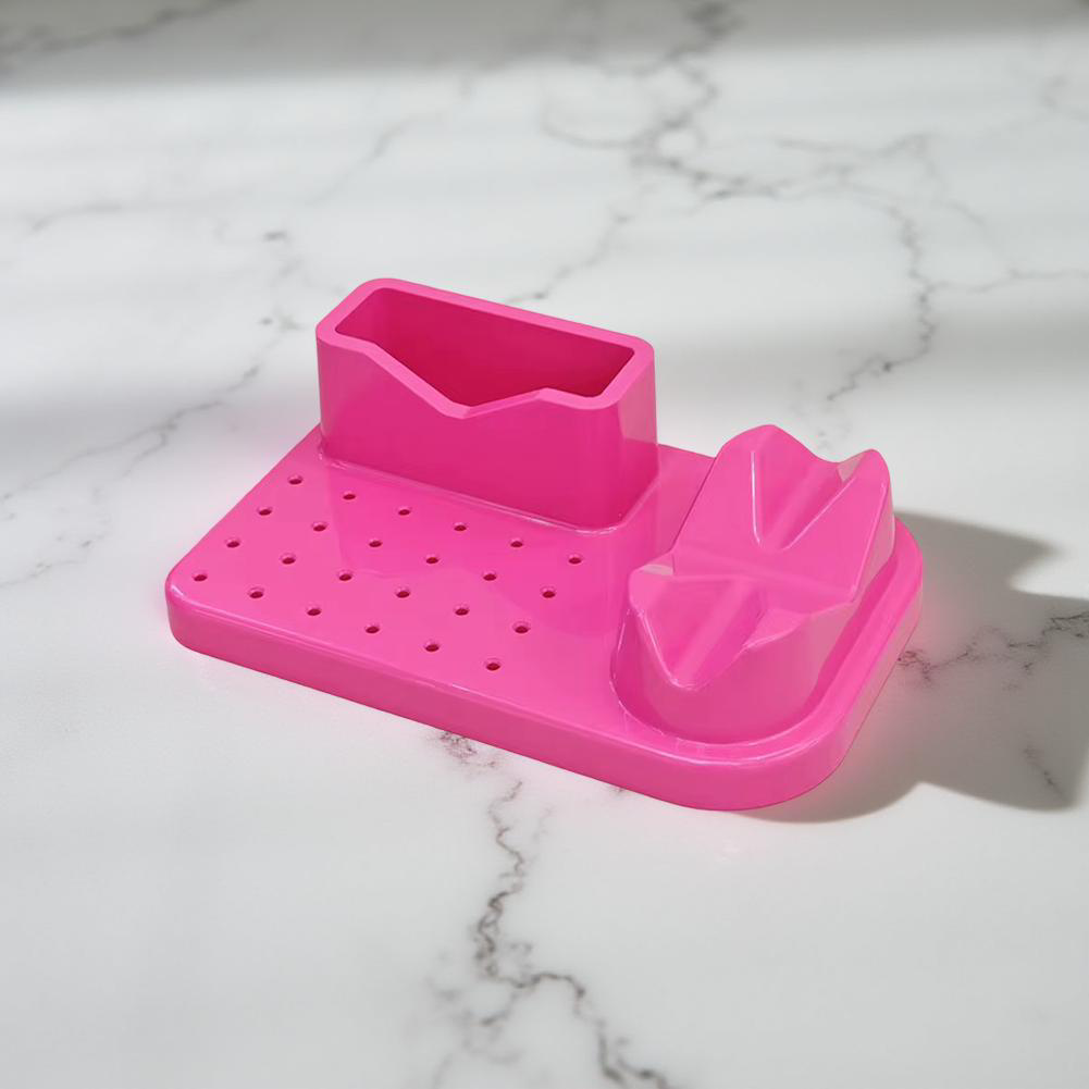 Nail Drill Machine Holder w/ Bits holder - Black