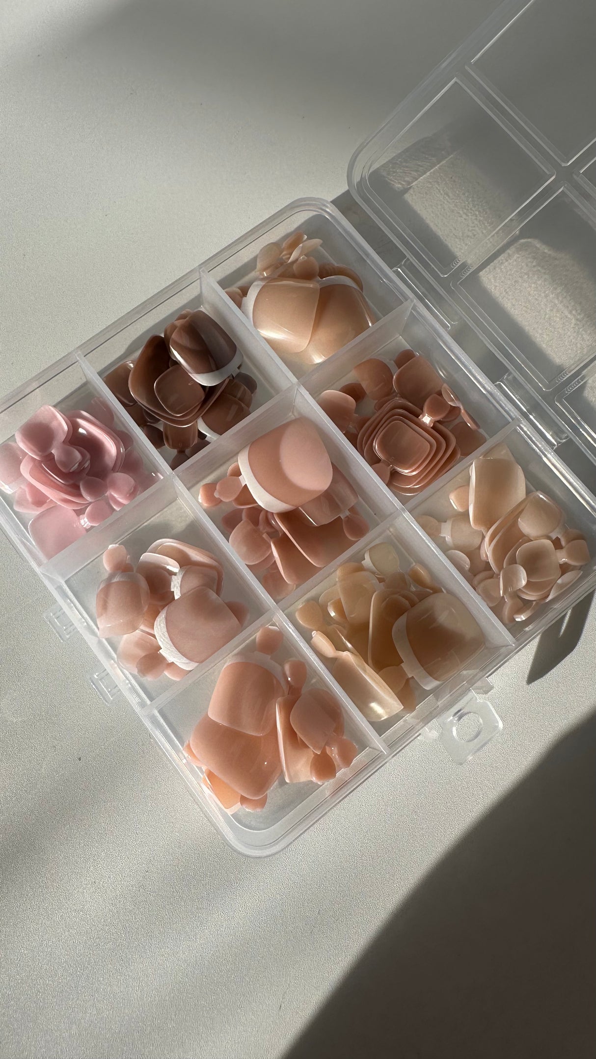 Press On Toe Nail Tip Box - Square|Almond|Round|Coffin