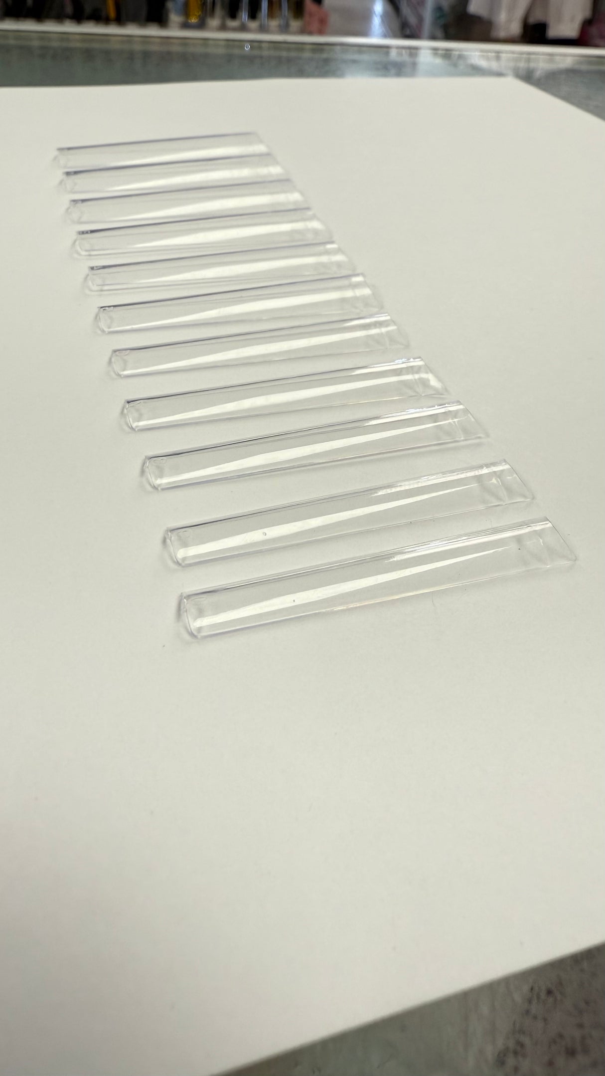 3XL NO C Curve Square Clear Nail Tips - Bag 5O4pc