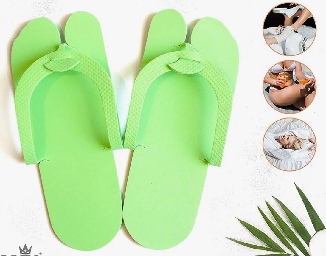 Single Pair Disposable Pedicure Thong Slippers