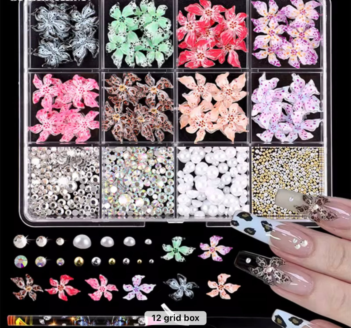 Multicolor Rhinestone Kit plus resin Flower