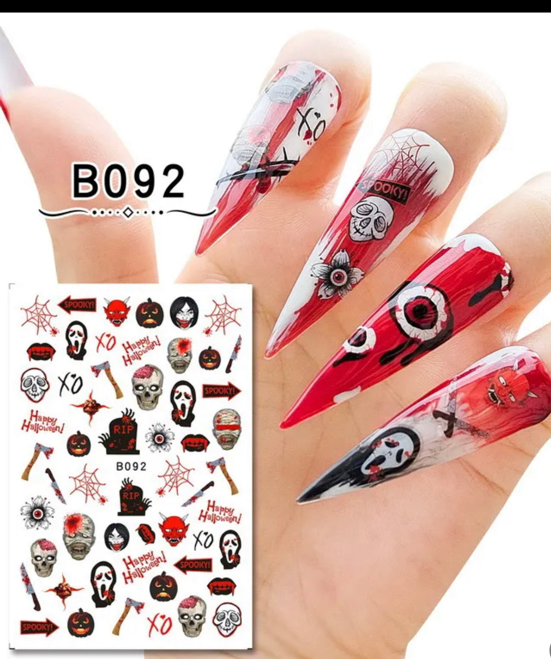 Halloween Nail Sticker - B092