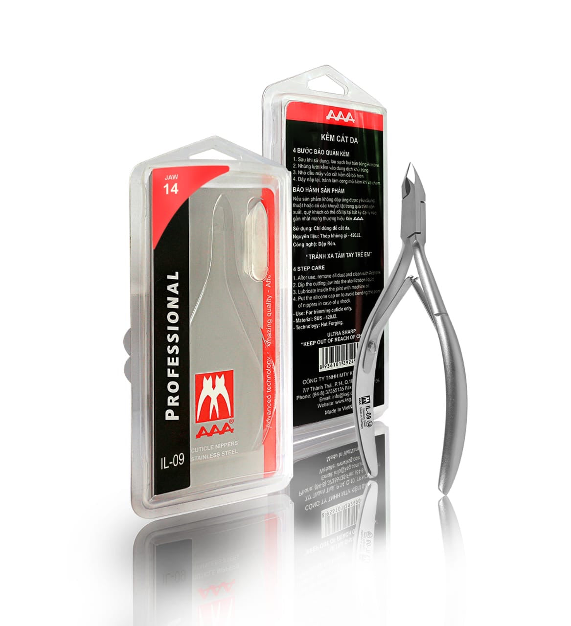 IL-09 Cuticle Nipper | Double Spring | Stainless Steel