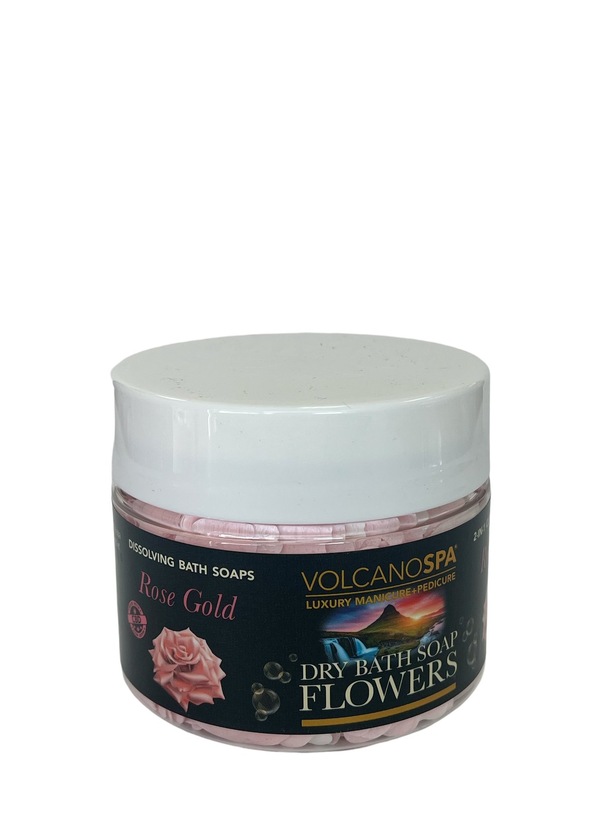 Dry Bath Flower Soap 12oz - Rose Gold CB