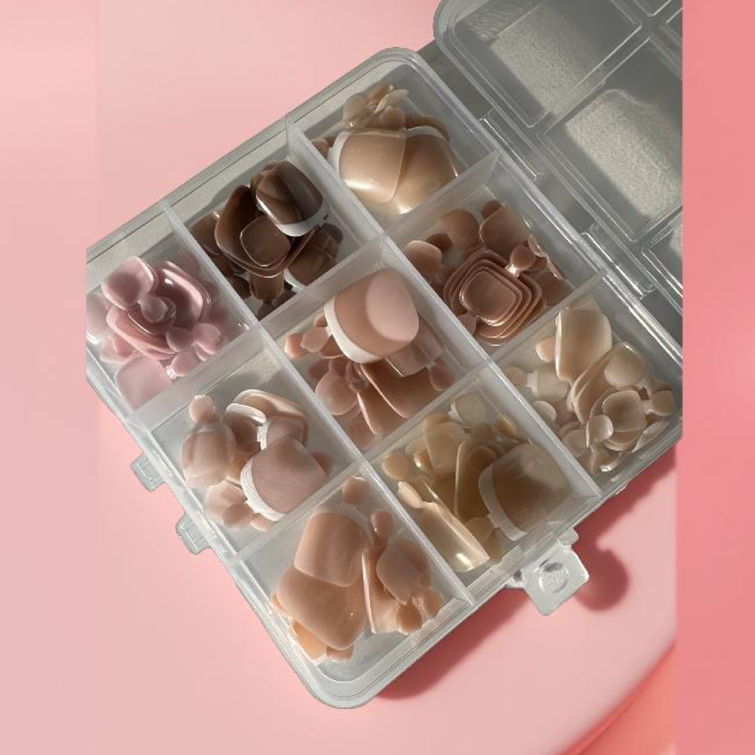 Press On Toe Nail Tip Box - Square|Almond|Round|Coffin