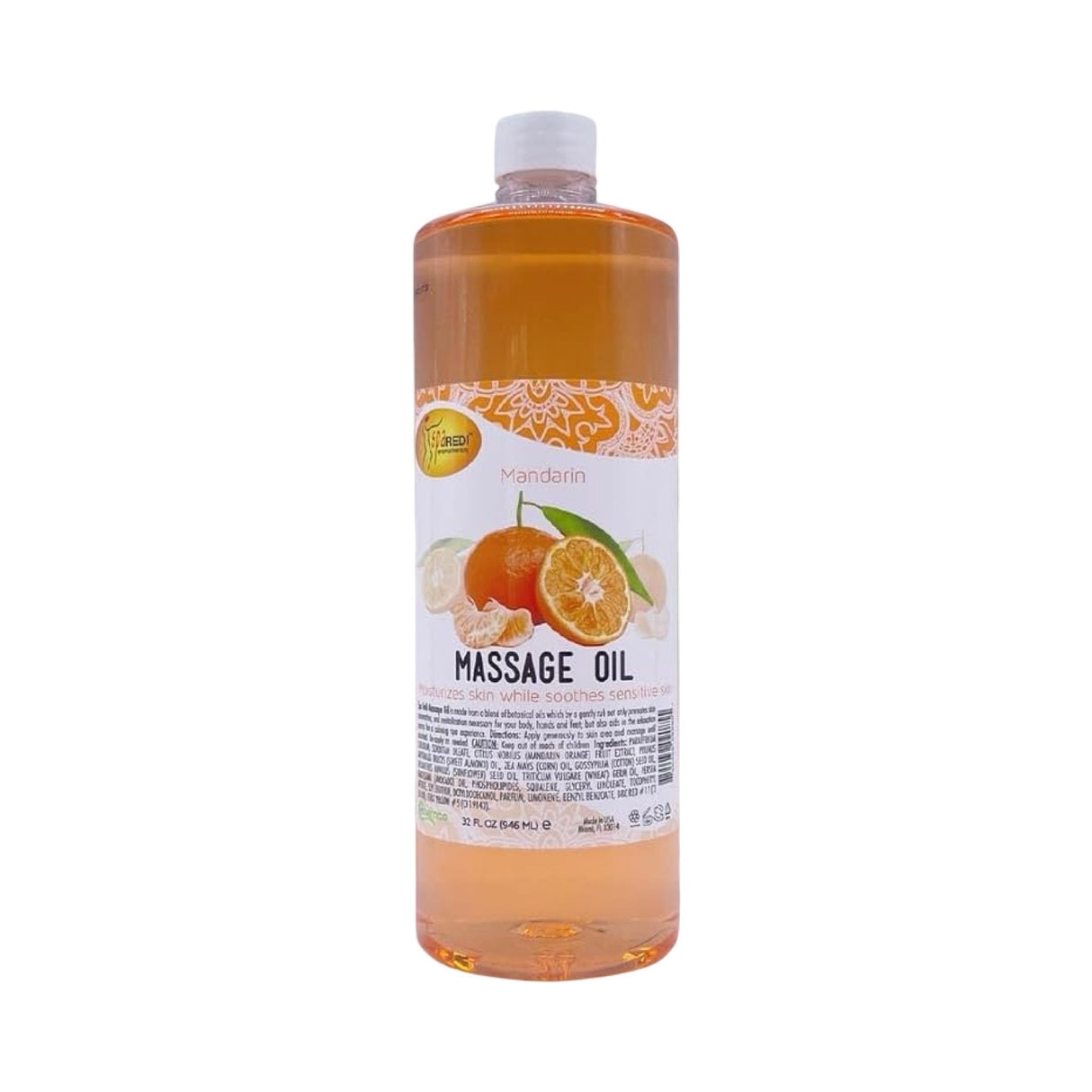 Massage Oil 32oz - Mandarin | Mani Pedi Body