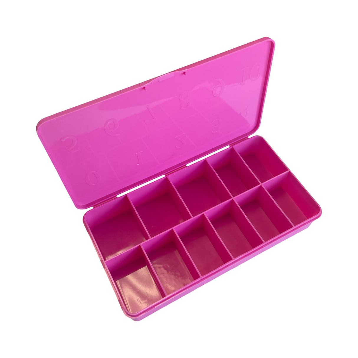 Pink Nail Tip Box Empty 0 to 10