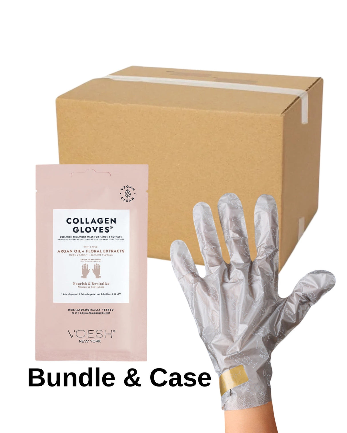 *Box Collagen Glove with Argan Oil Bundle | Case