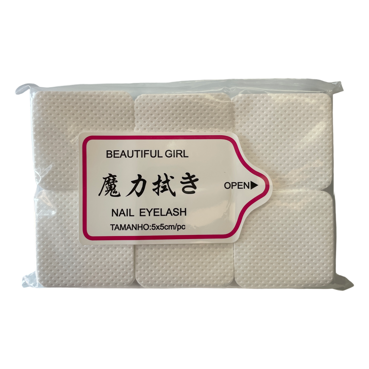 Pink Nail Wipes Pads Lint Free pack