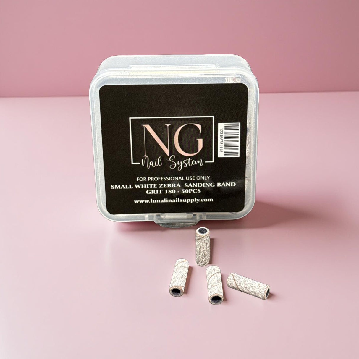 50pc Skinny White Zebra Sanding Band - 180 Grid