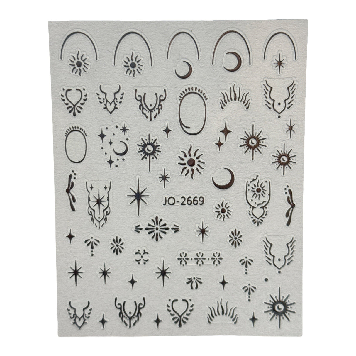 Silver Nail Stickers JO-2669