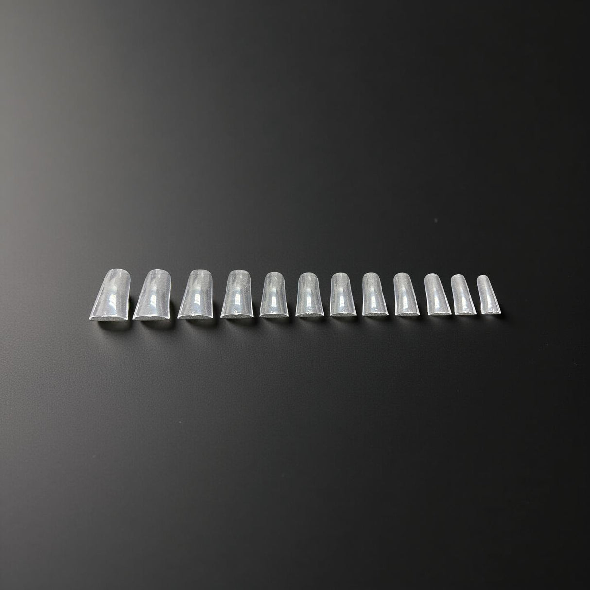 Full Cover Short Duck Clear Acrylic Tips - Bag 504 pc