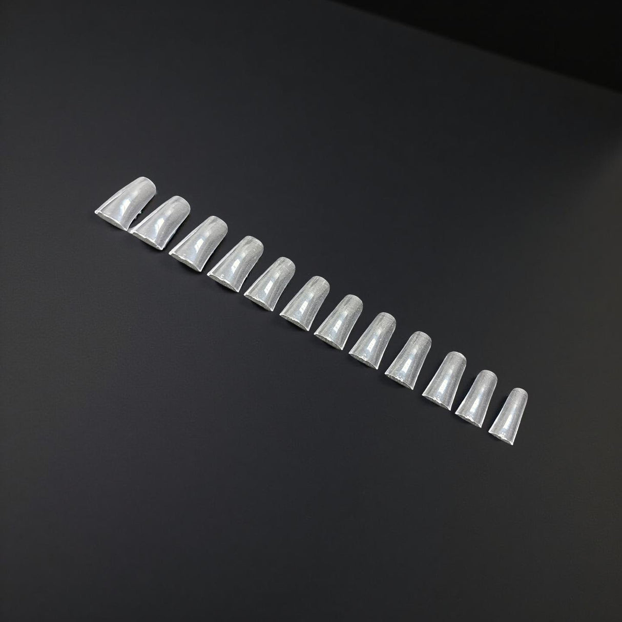 Full Cover Short Duck Clear Acrylic Tips - Bag 504 pc