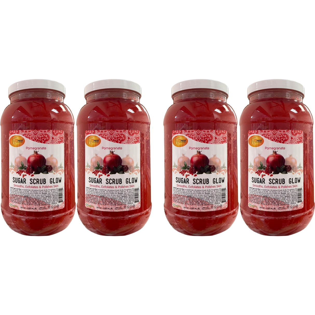 *Case Pomegranate Sugar Scrub Glow -(4 x 128oz) (*)