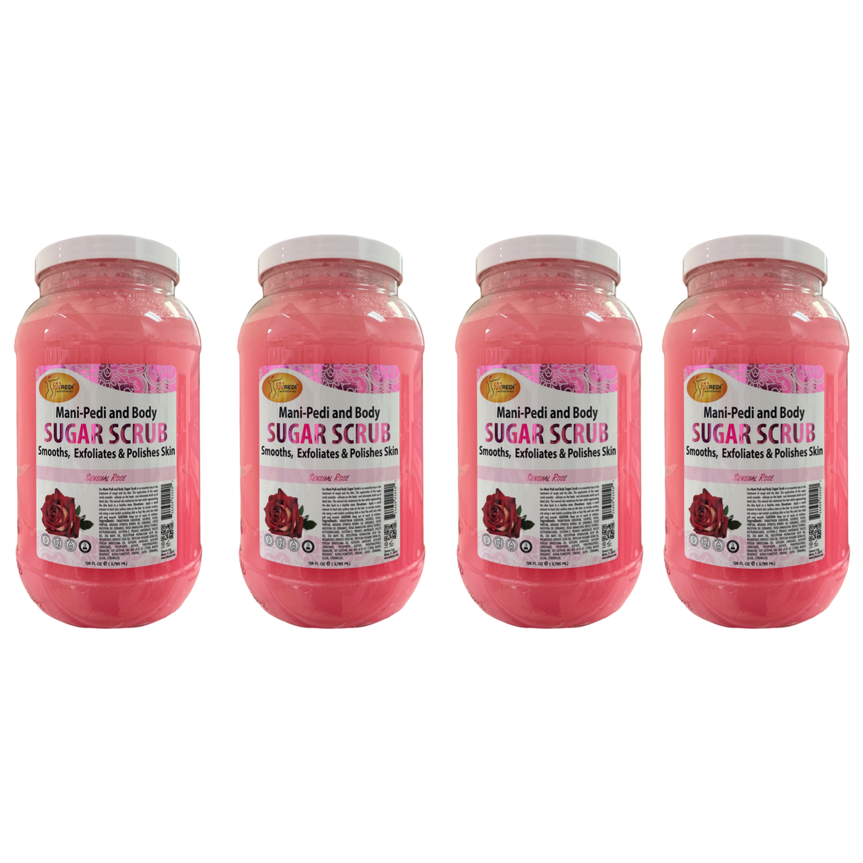 *Case Sensual Rose Sugar Scrub GLOW -(4 x 128oz) (*)
