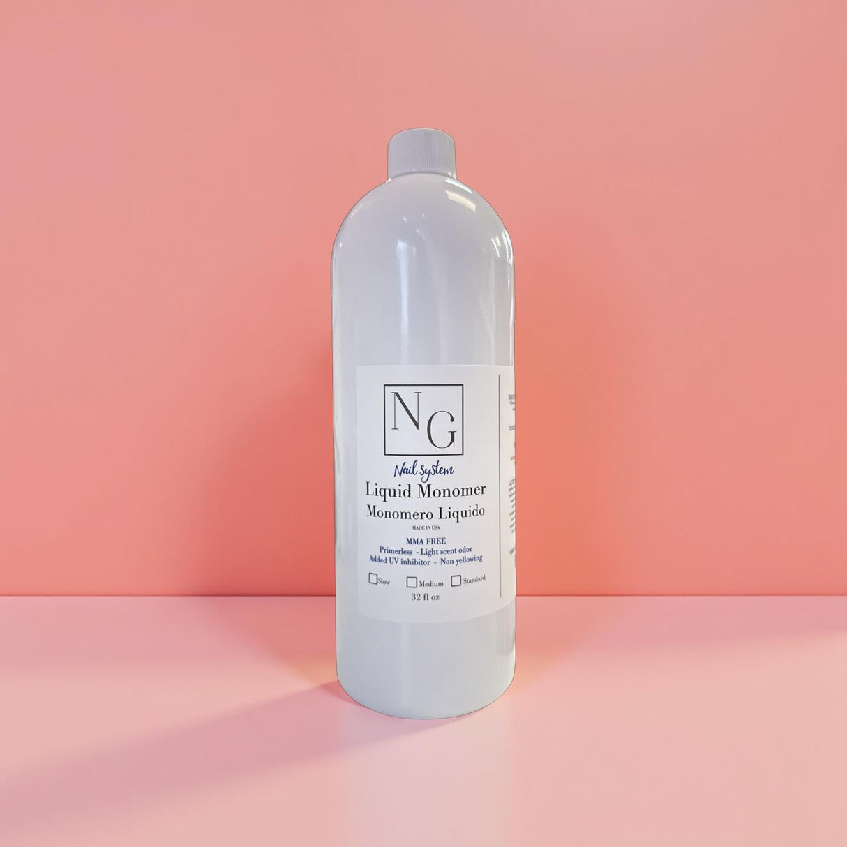 NG Nail System - Medium Dry Monomer 32oz (No MMA)