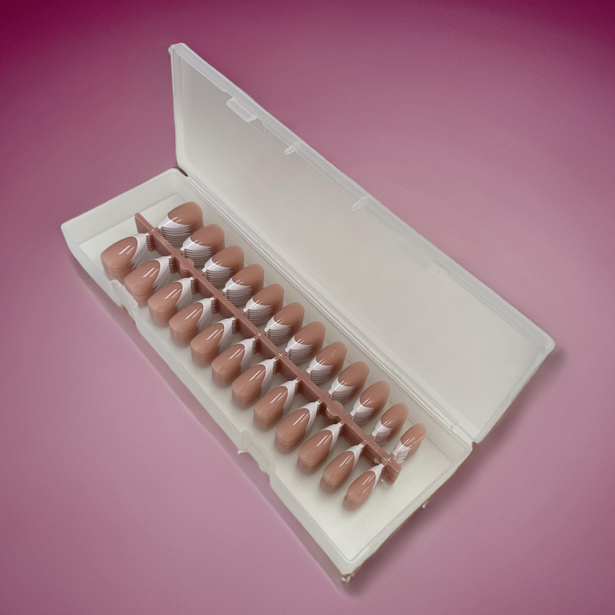 Press On Nail Tip Box - Almond French