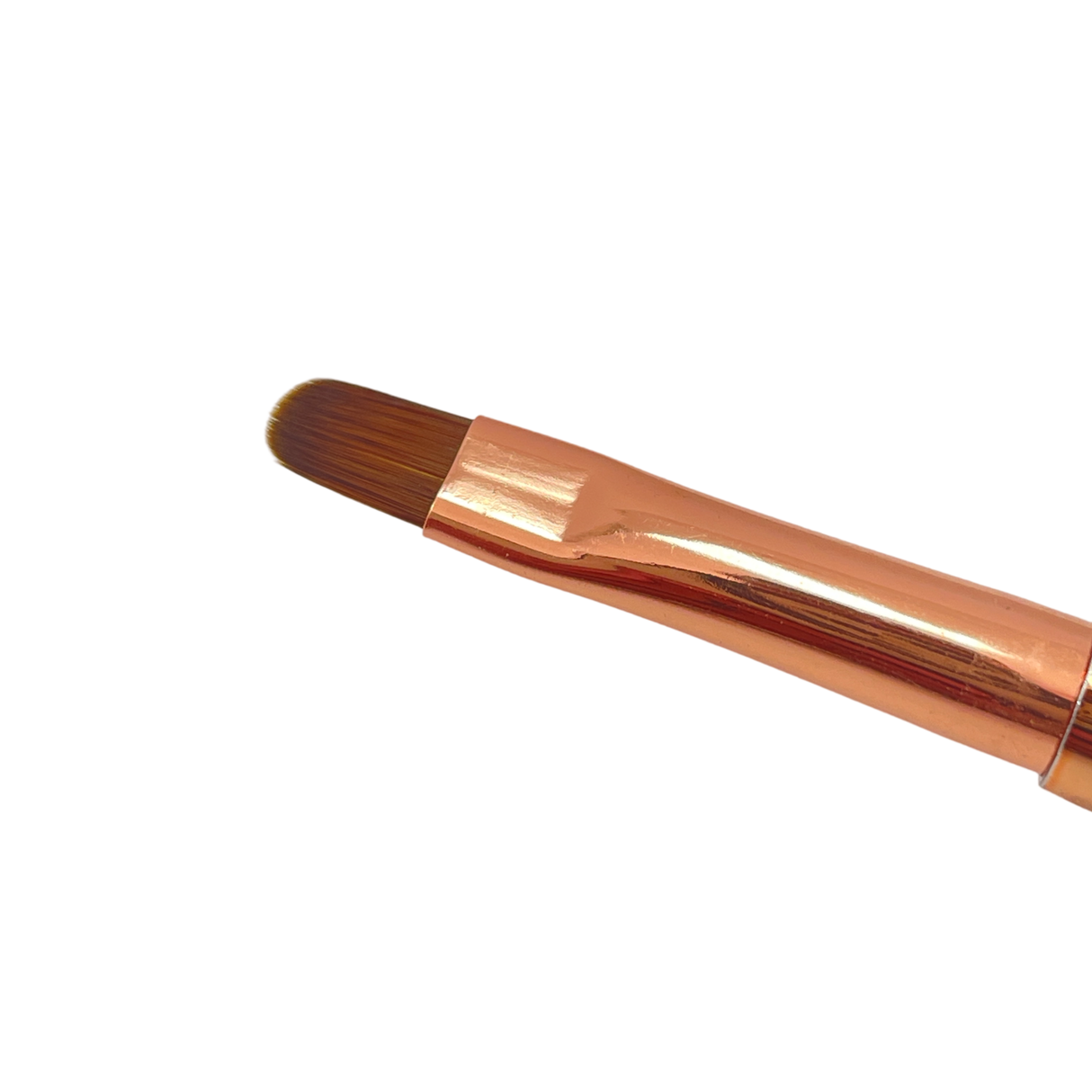 Flat Gel Nail Brush - Pink Metal Handle