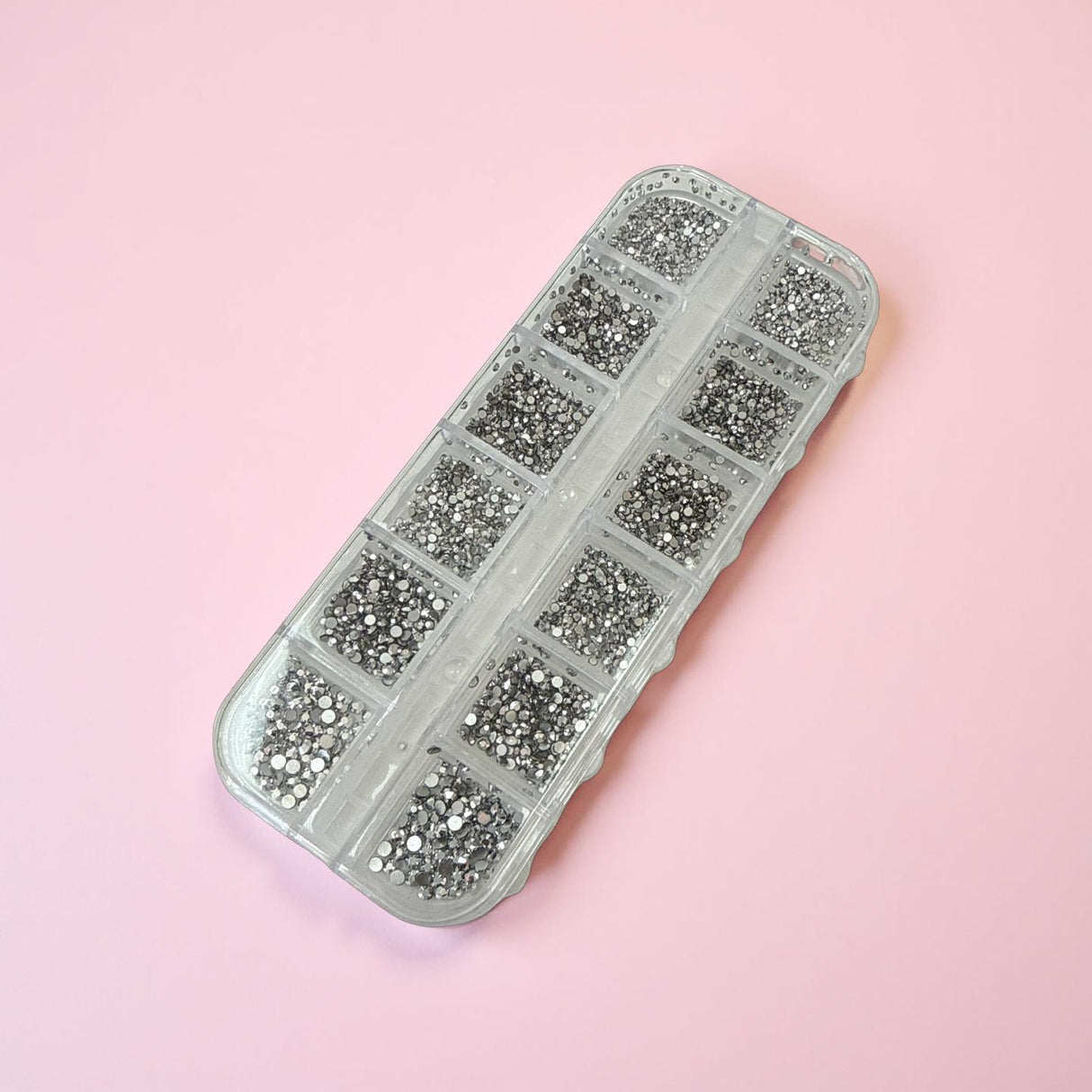 Rhinestone Set -Silver -Mix sizes