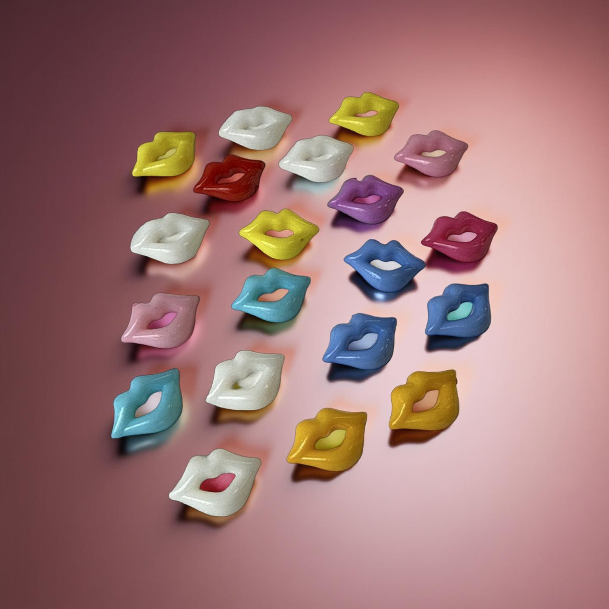 Mix Color Lips Charms