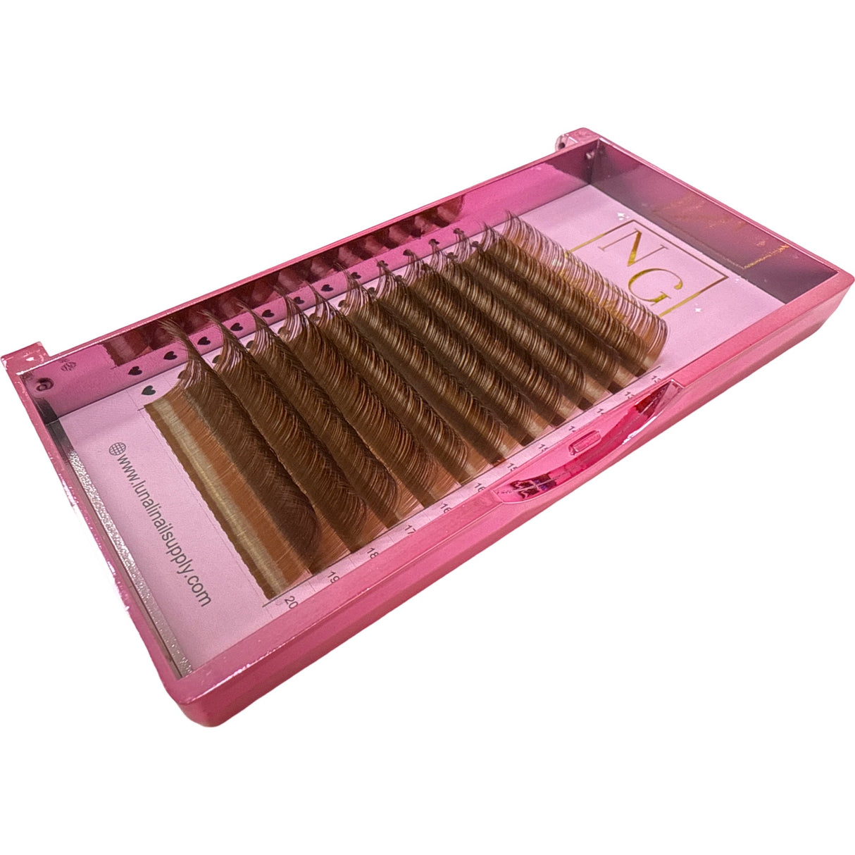 0.05 D Curl - Mix 13mm-20mm - Brown Lashes