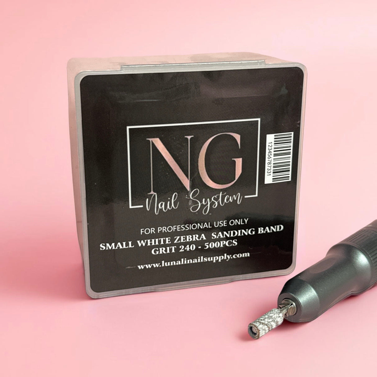 500pc Skinny White Zebra Sanding Band - 240 Grid